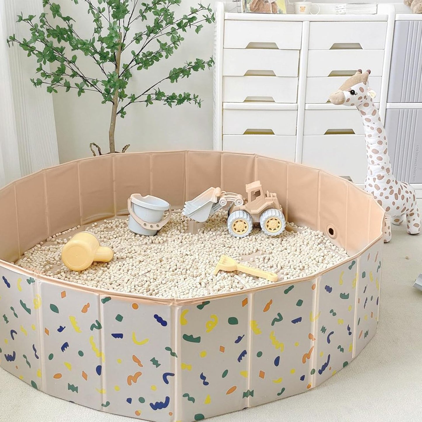 Foldable Dog Paddling Pool, 30x120cm PVC Paddling Pool For Kids And Dogs, Non-Slip Doggie Bathtub Quick To Set Up And Drainage Hole Pet Bathtub - Indoor & Outdoor