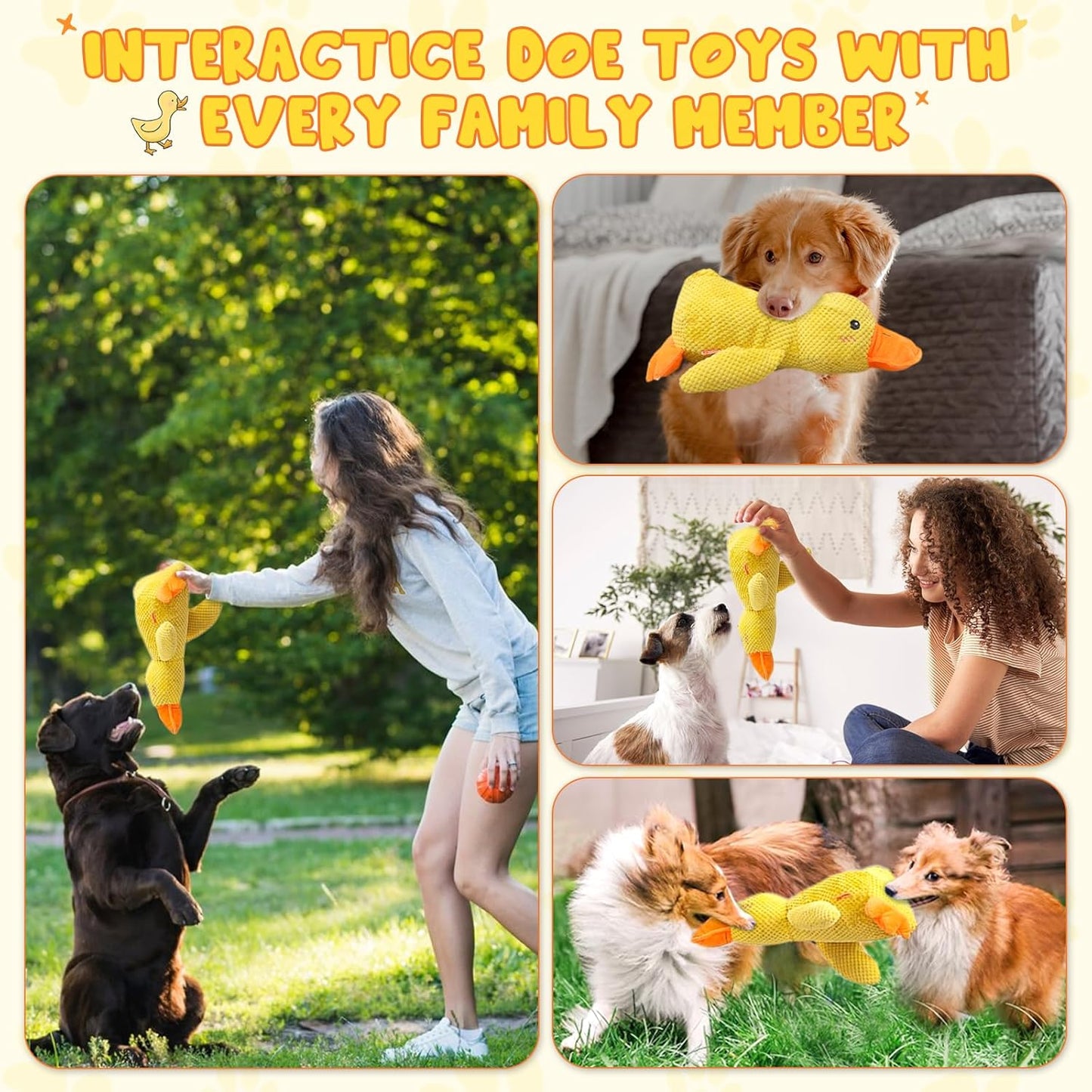 45 CM Calming Duck Dog Toy, 2025 Upgraded Dog Toys for Aggressive Chewers, Mellow Dogs Calming Ducks, The Mellow Ducks Calmin Pillow, Quack-Quack Ducks Chew Toy for Large Medium Small Dogs (Green)