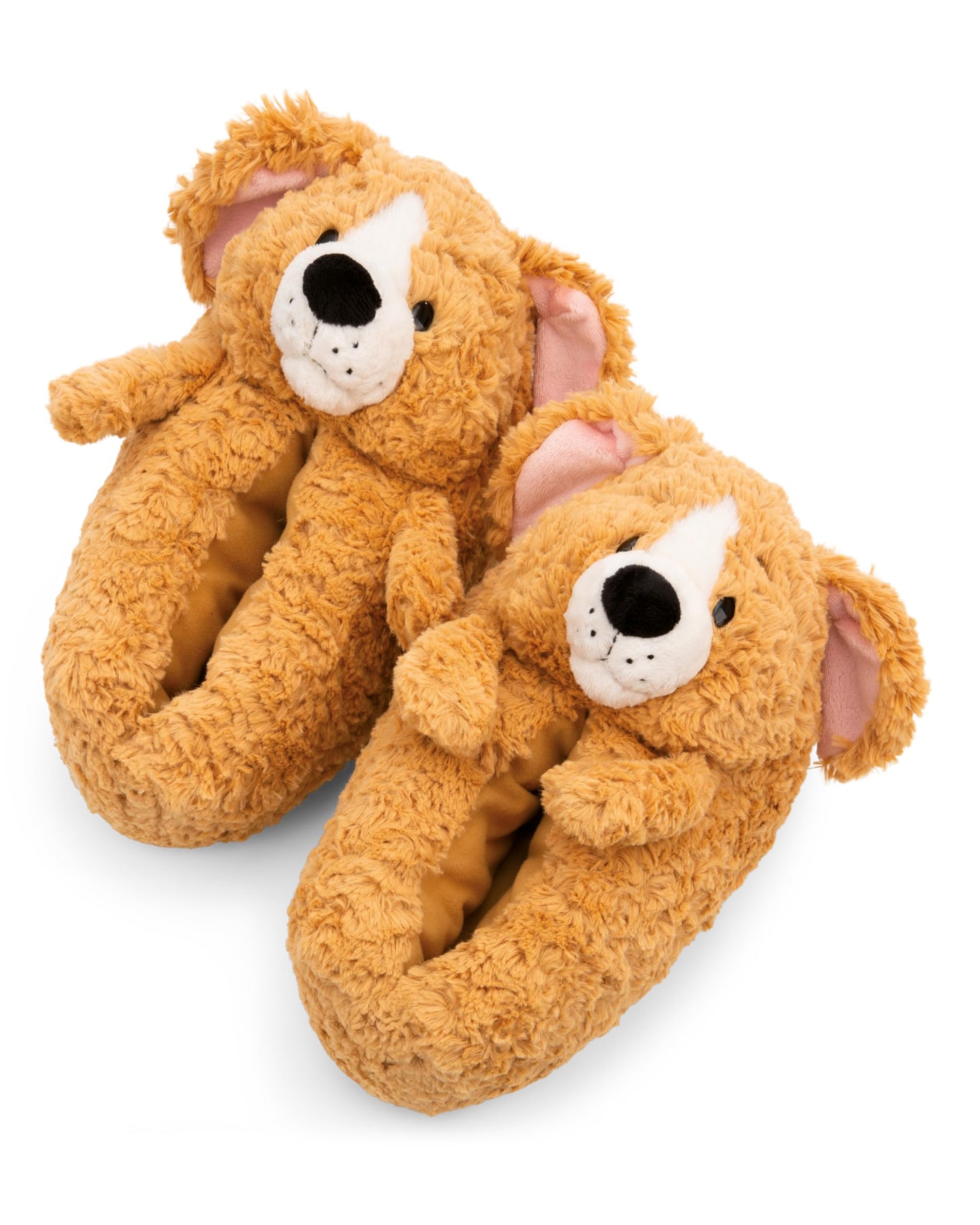NICI Dog Slippers, Brown, EU 36-39/UK 3-6 (M), Warm NICI cuddly toy Slippers for Boys and Girls of all ages, Animal Shoes with Non-Slip Sole - 62169