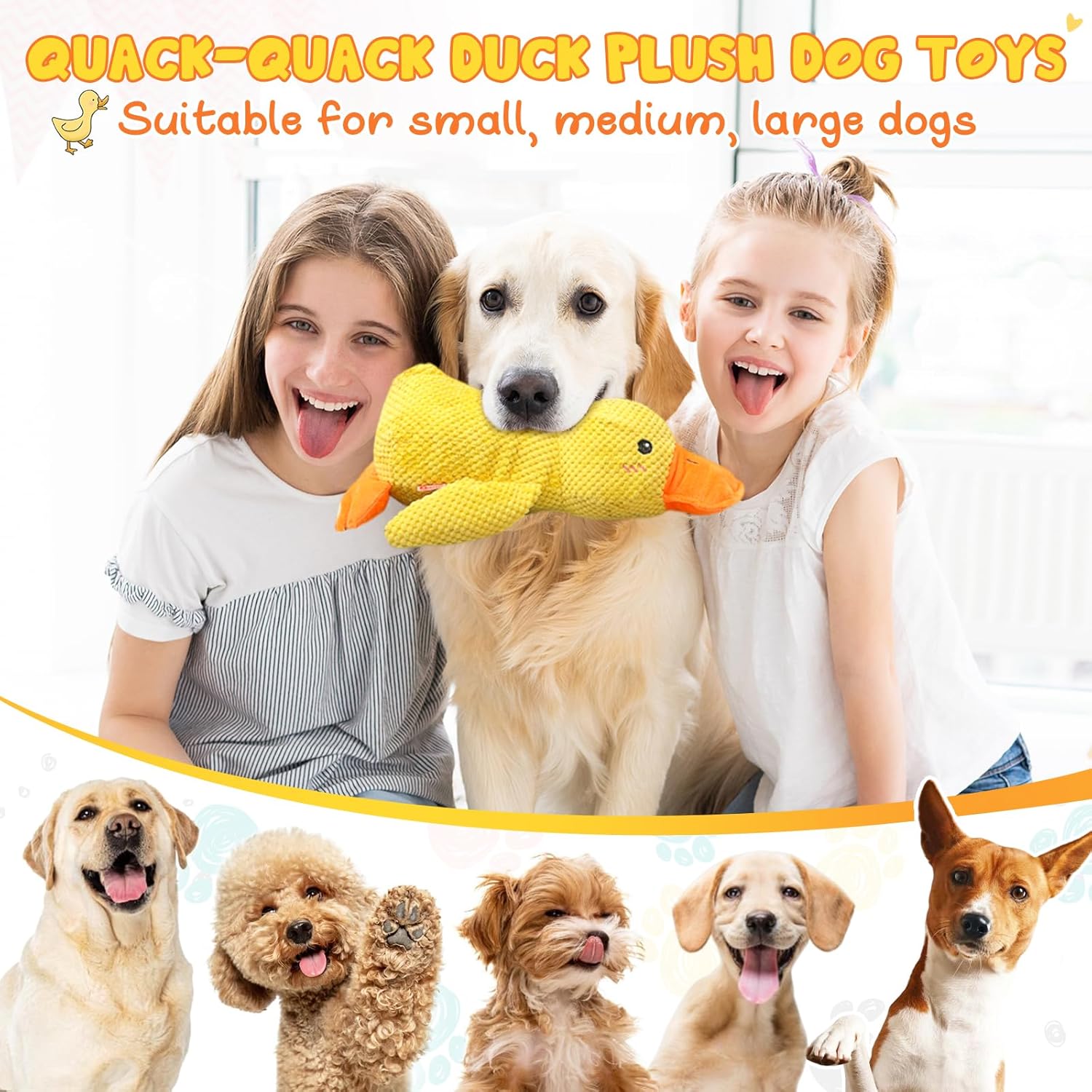 45 CM Calming Duck Dog Toy, 2025 Upgraded Dog Toys for Aggressive Chewers, Mellow Dogs Calming Ducks, The Mellow Ducks Calmin Pillow, Quack-Quack Ducks Chew Toy for Large Medium Small Dogs (Green)